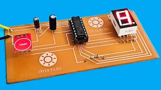 How To Make Touch Counter | DIY Electronics Project | CD4026