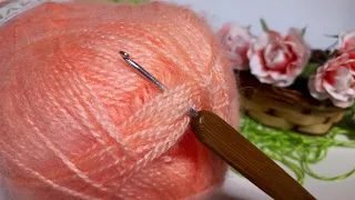 📢🥁МЕГА-ПОПУЛЯРНЫЙ РЕЛЬЕФНЫЙ УЗОР! 🤩Шикарный узор крючком ! (вязание крючком для начинающих)/Crochet