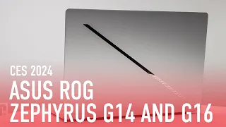 CES 2024 Hands On: Asus ROG Zephyrus G14 and G16 Gaming Laptops Slim Down Again