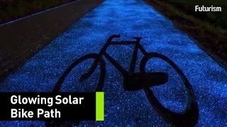 This Glow In The Dark Bike Path Is Powered By The Sun