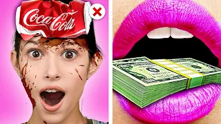 RICH UNPOPULAR VS POOR POPULAR GIRL || Funny School Situations By Crafty Panda Bubbly