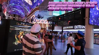 DOWNTOWN FREMONT STREET LAS VEGAS AFTER MIDNIGHT JUNE 2022 ROMANCE IS IN THE AIR VLOG #638