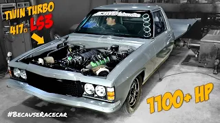 LS3 Twin Turbo One Tonner on the Dyno! | 417ci | Black Magic Race Cars | LundyRaceFab | Jeff Johnson