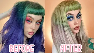 REMOVING MY HAIR COLOR... did I make it worse?! 🤐