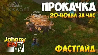 Прокачка c 20го по 40й за час Lineage 2 Classic Фастгайд #5