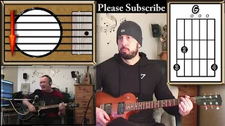 The Letter - The Box Tops  - Guitar Cover (with rhythm guitar chords & strumming)