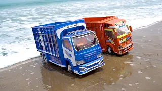 The story of Wahyu Abadi's shaky truck and Aa Zafran's truck going to Pangandaran Beach