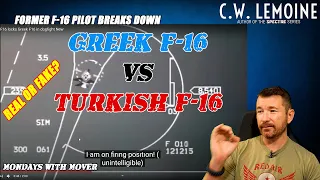 Turkish F-16 vs Greek F-16 Intercept Breakdown | Dogfight Over The Mediterranean or Fake?