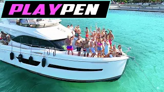 🚤CHICAGO BOATERS  PARTY on CRYSTAL CLEAR WATER!!   | 4K Drone Footage