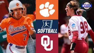 #16 Clemson vs #1 Oklahoma Highlights | Super Regional Game 1 | 2023 College Softball Highlights