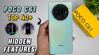 Poco C61 Top 40++ Hidden Features | Poco C61 Tips & Tricks | Poco C61