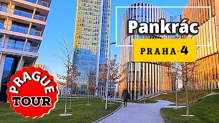 Winter Prague. #Pankrác . Walking tour of Prague, Czech Republic.