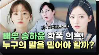 배우 송하윤 학폭 의혹, 법리적 측면에서 파헤쳐 보기! | 학교폭력전문변호사
