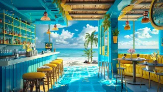 Seaside Cafe Harmony | Relaxing Jazz Melodies For Morning Happy and Peace | Morning Jazz Delight🌊🎶