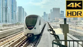 [4K 60fps HDR]Dubai Metro-Trains on Red & Green lines,December 2022-Shot on iPhone 13 Pro Max
