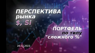 Перспектива рынка, $, Si. Разбор предыдущей сессии. || Обзор закрытия инструментов на 28.02.2023.