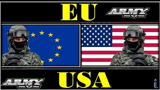 ЕС  vs США Сравнение Армии и Военной мощи