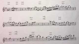 Grover Washington Make Me A Memory (Sad Samba) Alto Sax play along
