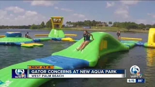 Should aqua park visitors be concerned about alligators?