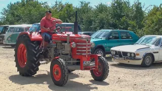 Oldtimer- und Schlepper-Treffen 2022, Weiler bei Bingen. Der Einmarsch der Traktoren Oldtimertreffen