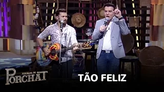 Marcos e Belutti cantam 'Tão Feliz' no Programa do Porchat