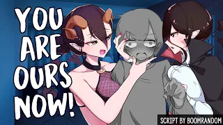 Vampire and Demon Fight Over You! (Feat. Angel Steps) [FF4A] [ASMR RP]
