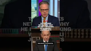 Tapper asks Netanyahu why he isn’t speaking with Israeli journalists