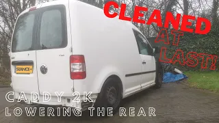 (Abandoned VW Caddy Part 7) Lowering The Rear Suspension & Cleaned
