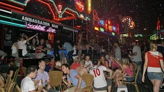 Ночная Жизнь Айя-Напа Кипр.улица Баров.Kiprus AYIA-NAPA АЙЯ-НАПА 2016 Night Ayia Napa Street Bars