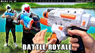 They hunt us in the NERF WAR | SPYRA BLASTER BATTLE ROYALE!