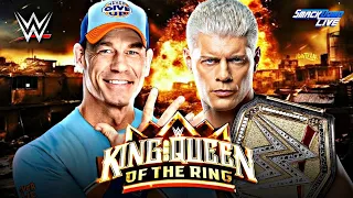 Cody Rhodes vs. John Cena WWE Undisputed Universal Championship - KING & QUEEN OF THE RING SMACKDOWN