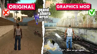 GTA San Andreas High Graphics Mod For Low End PC | GTA San Andreas Best Graphics Mod For Low End Pc