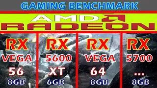 RX VEGA 56 vs RX 5600XT vs RX VEGA 64 vs RX 5700 | PC GAMEPLAY |