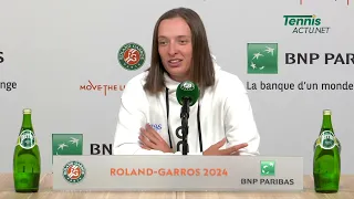 Tennis - Roland-Garros 2024 - Iga Swiatek : "I have never played against Naomi Osaka on clay"