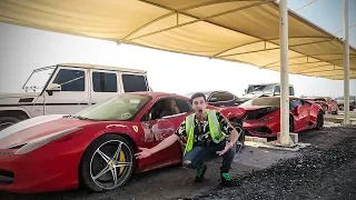 ABANDONED SUPERCARS AUCTION IN DUBAI !!! (FERRARI, LAMBORGHINI, ROLLS ROYCE)