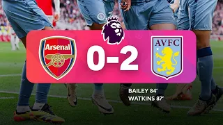 Arsenal vs Aston Villa (0-2) | All Goals & Extended Highlights | Premier League 2023/24