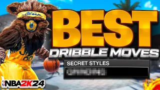 BEST DRIBBLE MOVES IN NBA 2K24! FASTEST DRIBBLE MOVES & SIGS FOR ALL BUILDS! Best Dribble Moves 2k24