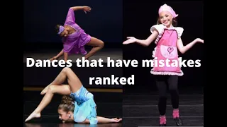 Ranking all dances with mistakes in 72-1 | Dance Moms