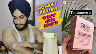 Life of rider | SKIN BURN & Tan removal || Ghar soap Honest Rivew | USE OR NOT | skin whitening soap