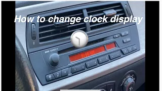 How to change clock display on BMW Z4 E86, E85 (2003-2008)