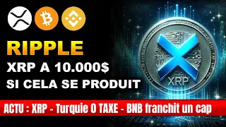 Ripple (XRP) news, Crypto en Turquie 0 TAXES ? BNB nouvel ATH, Robinhood achete Bitstamp