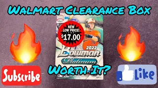 🤔 WALMART CLEARANCE SPORTS CARDS! Would You Buy? 2022 Bowman Platinum Blaster Box!