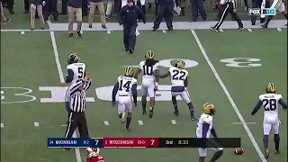 Devin Bush Interception vs. Wisconsin