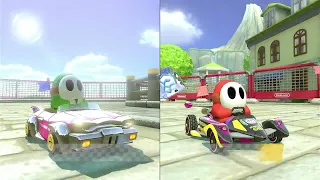 Mario Kart 8 Shy Guy VS Green Shy Guy