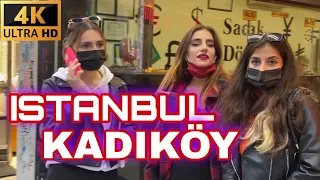 Istanbul Kadikoy Walking Tour 19 October 2021|4k UHD 60fps