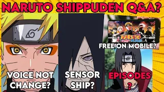 Naruto Shippuden Hindi dub update🤩🤩 Timing? Episode? Voice? SENSORSHIP? Free on mobile? 😍😍