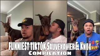 Sauvexavier & Knox (The Dog) Tiktok's | FUNNIEST  COMPILATION #funnydogs #doglover