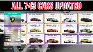 Forza Horizon 4 | All 743 Cars List Updated + All DLC And Auction House Cars!!