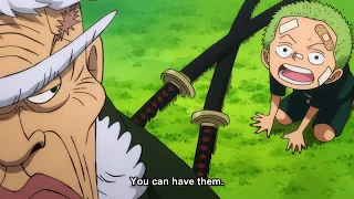 Shimotsuki Kozaburo give Swords to Zoro | Onepiece