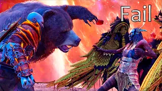 Hrist and Mist Boss Fight | QTE Fails | God Of War Ragnarok PS5